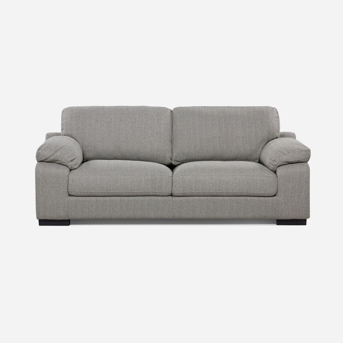 ROSEN - Sofá 3 cuerpos Bolonia 220x84x97 cm Gris