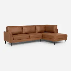 ROSEN - Sofá Seccional 3 cuerpos Adana 261x168x82 cm Caramelo