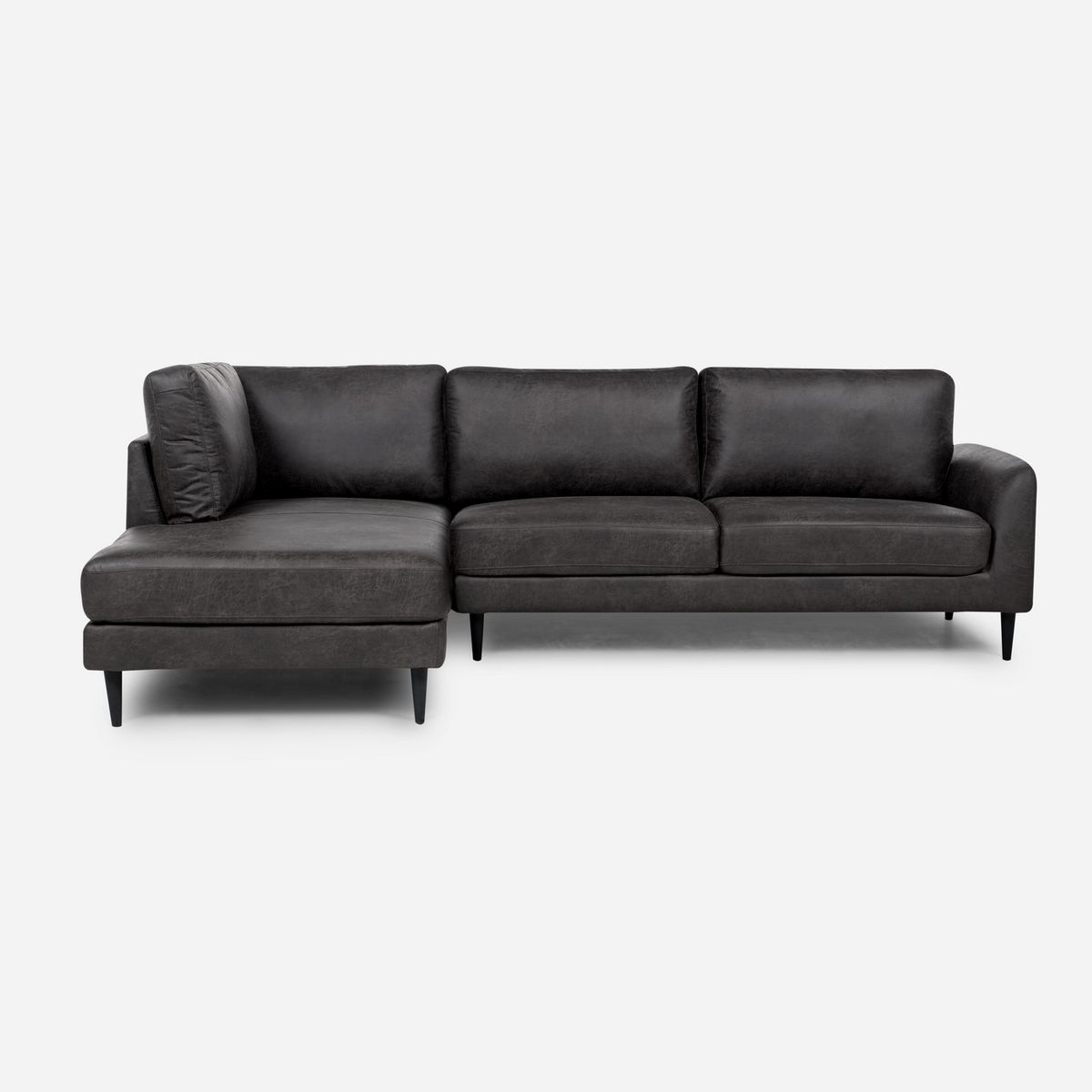 ROSEN - Sofá Seccional 3 cuerpos Adana 261x168x82 cm Grafito