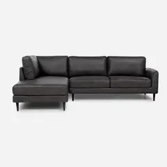 ROSEN - Sofá Seccional 3 cuerpos Adana 261x168x82 cm Grafito
