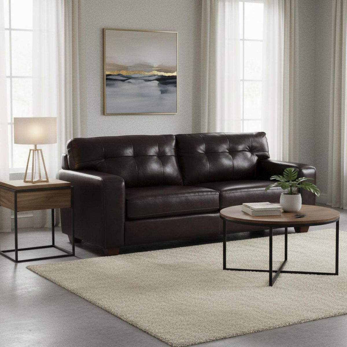 ROSEN - Sofá 3 cuerpos Bremen 195x85x92 cm Bitono