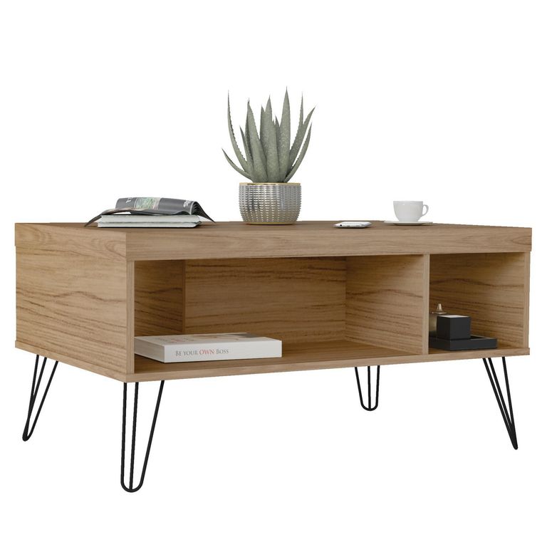 EXIT Mesa de centro Liberty Roble 91x59x45 cm