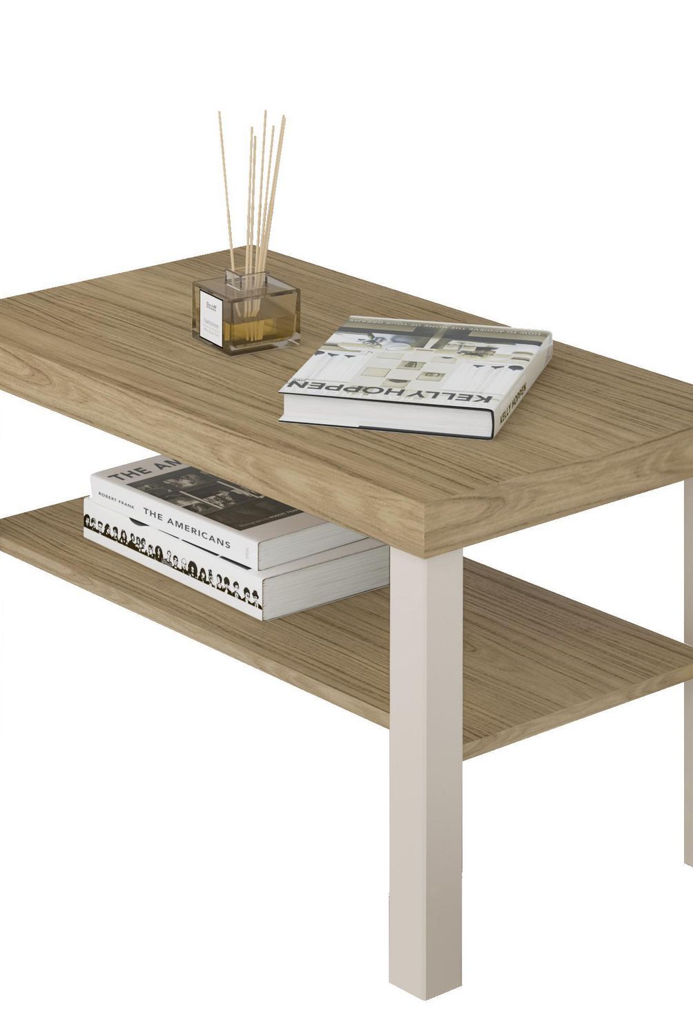 EXIT - Mesa de centro UP Roble/beige 80x45x45 cm