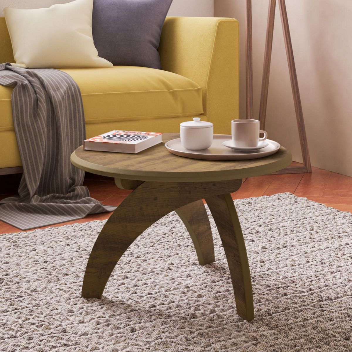 EXIT - Mesa de centro Jade Pino 70x70x46.5 cm