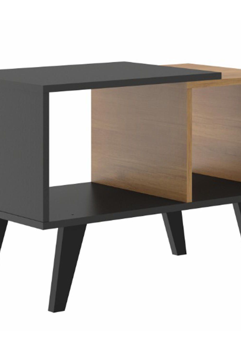 EXIT - Mesa de centro Sara Roble/gris 68x36x47.5 cm