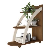 Mesa lateral Andes Cedro/beige 29.5x70x75.5 cm