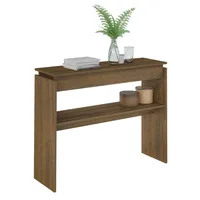 Mesa de arrimo Creta Café 100x30x78.5 cm