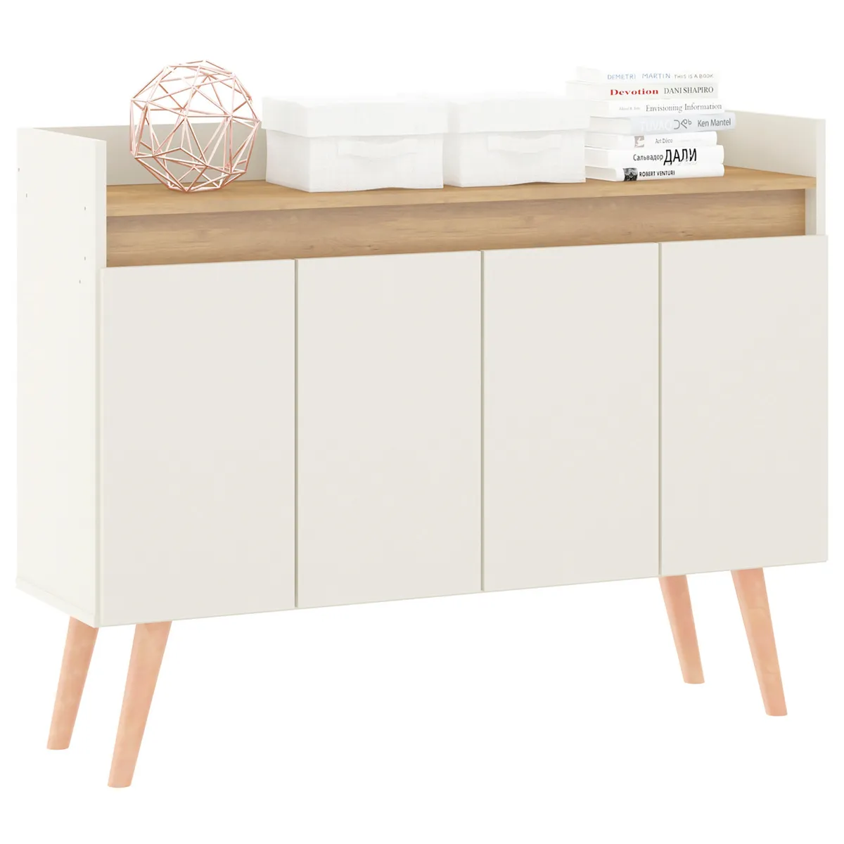 EXIT - Buffet Verona Beige/roble 108x32x83.5 cm