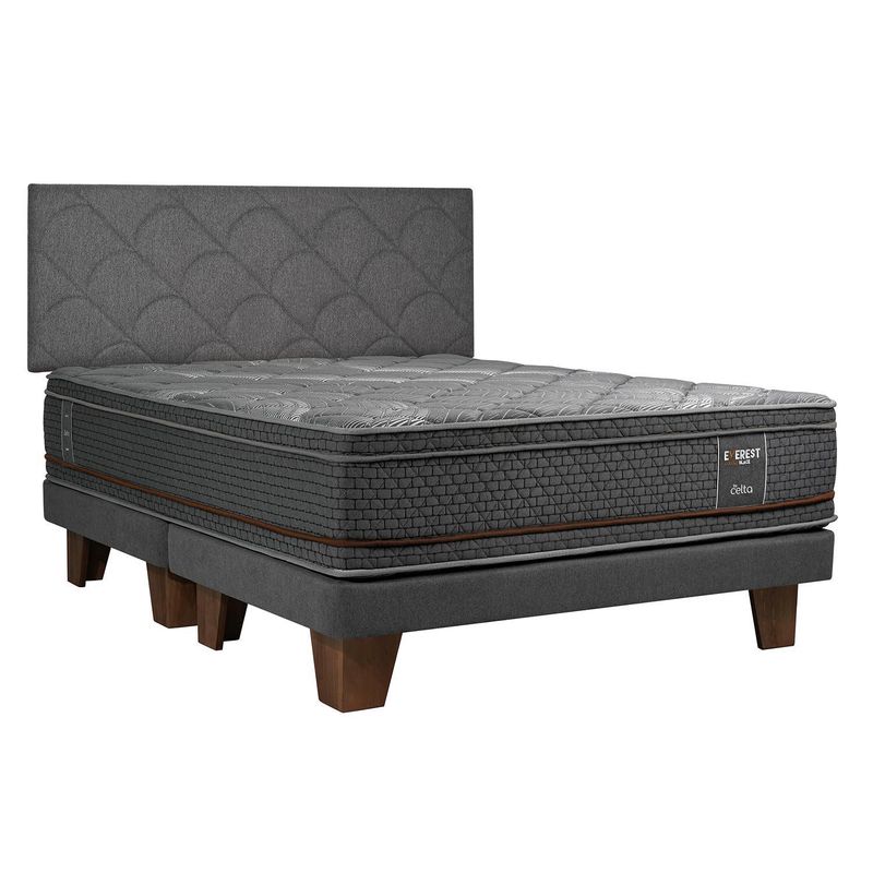CELTA - Cama Europea Everest Cooper + respaldo Everest 2 pl x 2m b/d