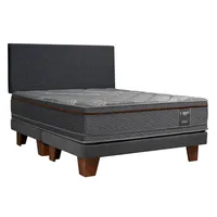 Cama Europea Everest Cooper + Respaldo Everest 2,5 Plazas