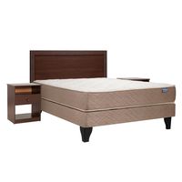 Cama Europea Bamboo + Set Pamplona 2 Plazas