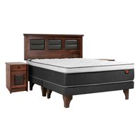 Cama Europea Everest + Set Villarreal 2,5 Plazas