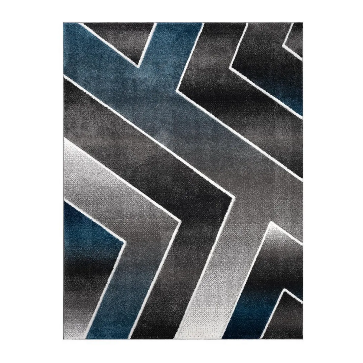 ILLUSIONS - Alfombra Carved avangard 150x200 cm Polipropileno Azul