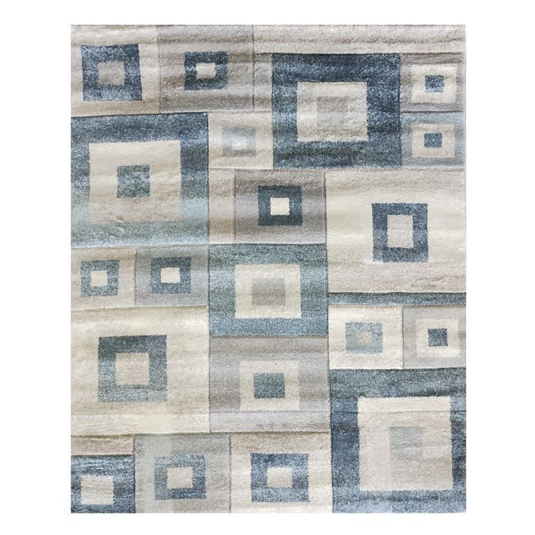 ILLUSIONS Alfombra Carved evolution 150x200 cm Polipropileno Azul ...