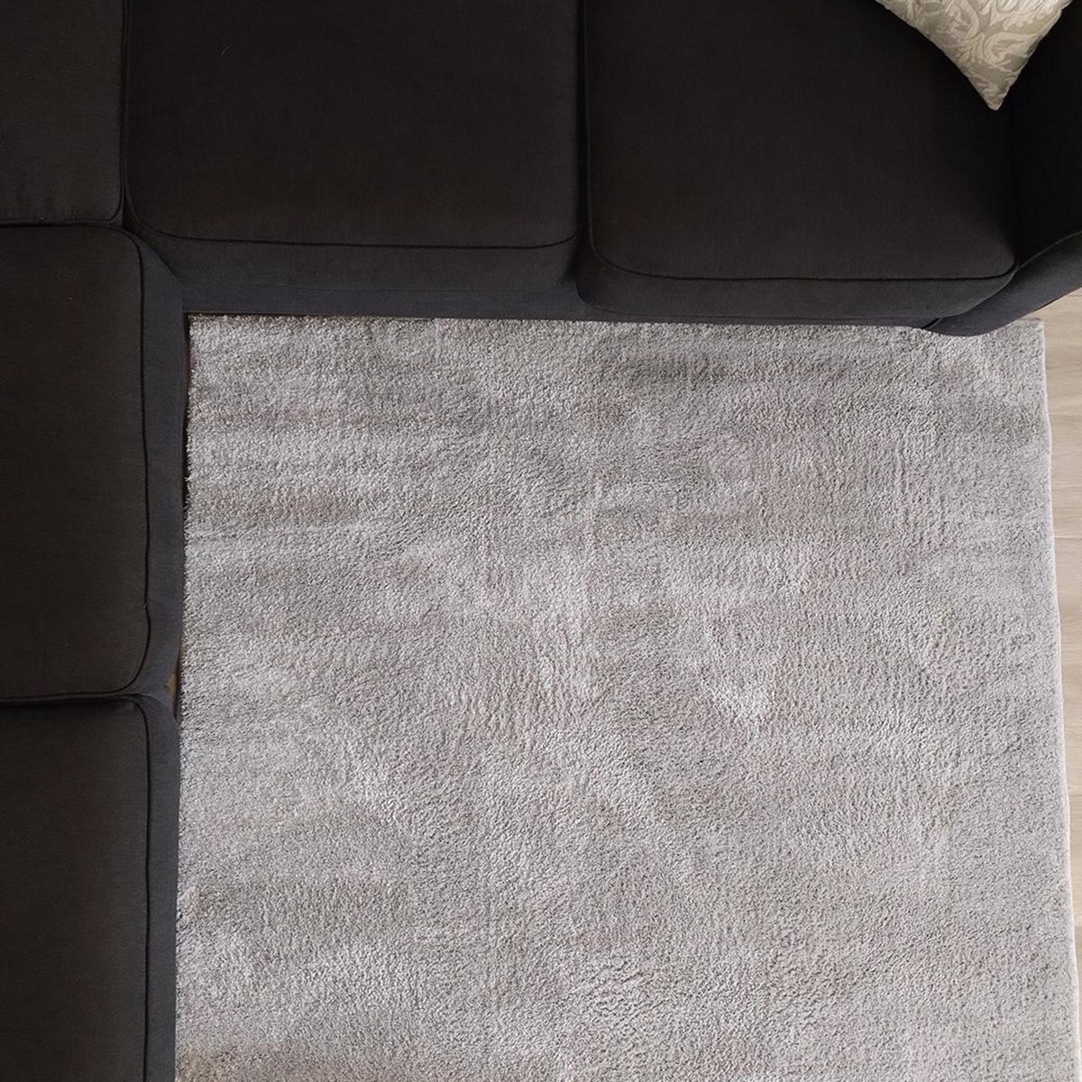 ILLUSIONS - Alfombra Shaggy dubai 150x200 cm Polipropileno Gris