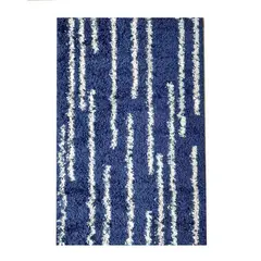 ILLUSIONS - Alfombra Shaggy begonia 170x200 cm Polipropileno Azul