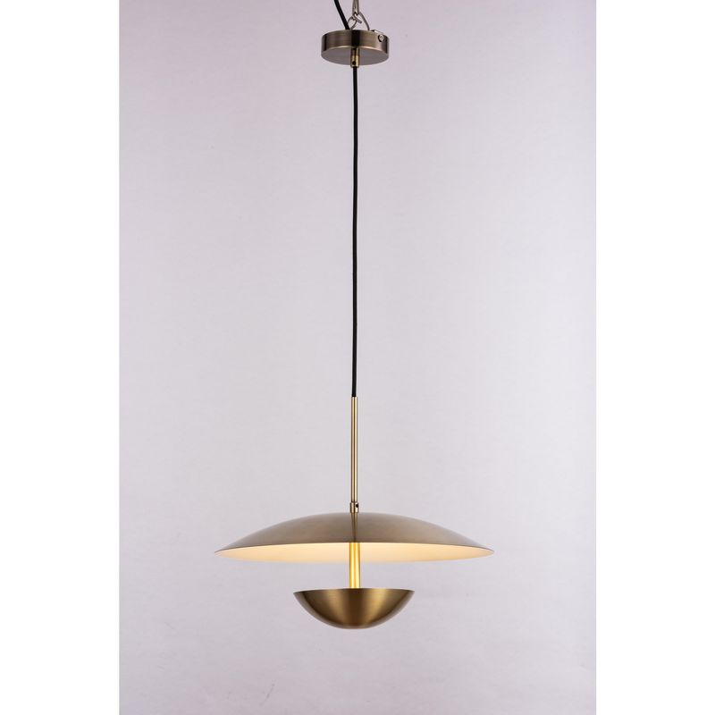 DISEÑO 3 - Lámpara Colgante Eclipse Acero Amarillo/Dorado 42 cm