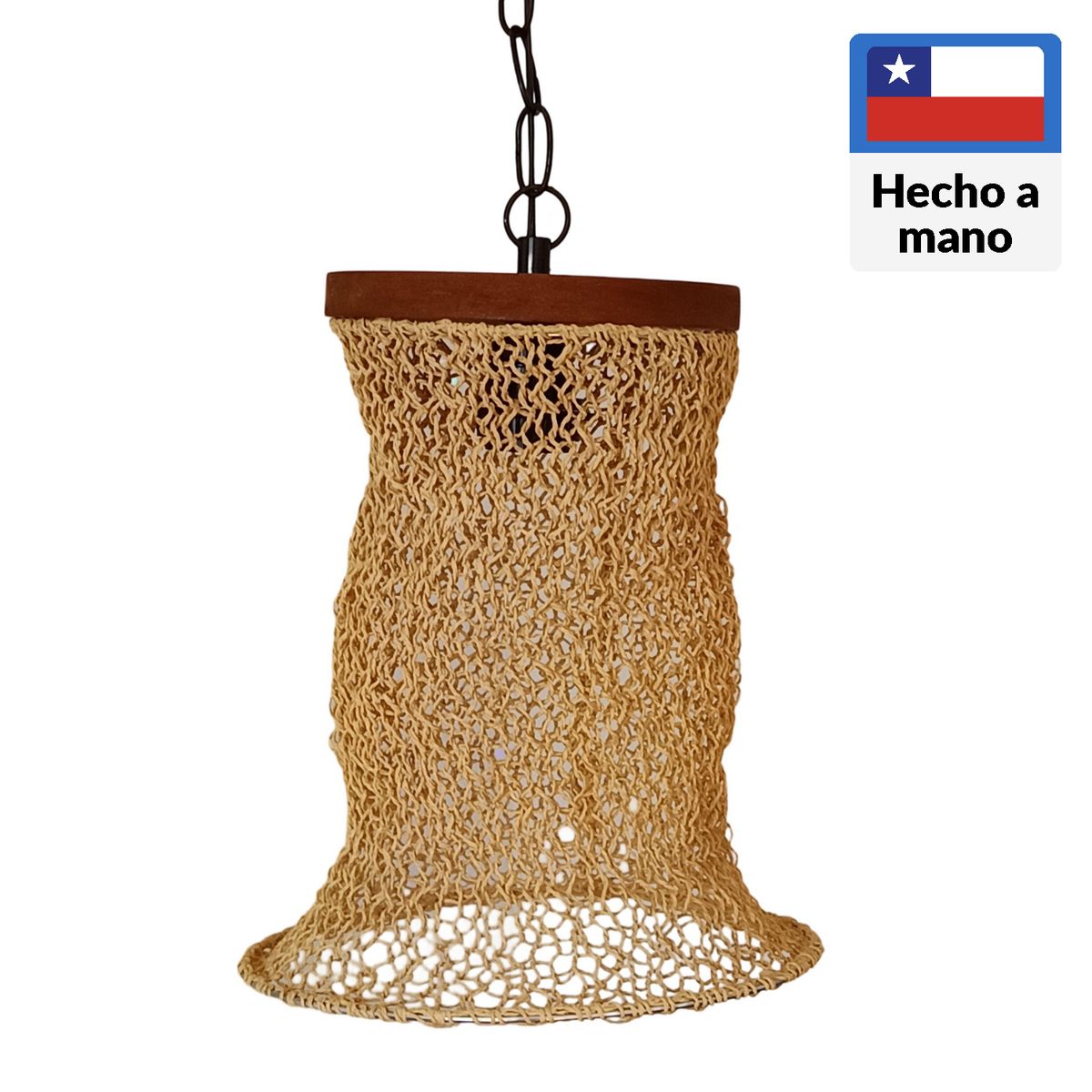 CAROLD STEVENS - Lámpara Colgante Madera Beige