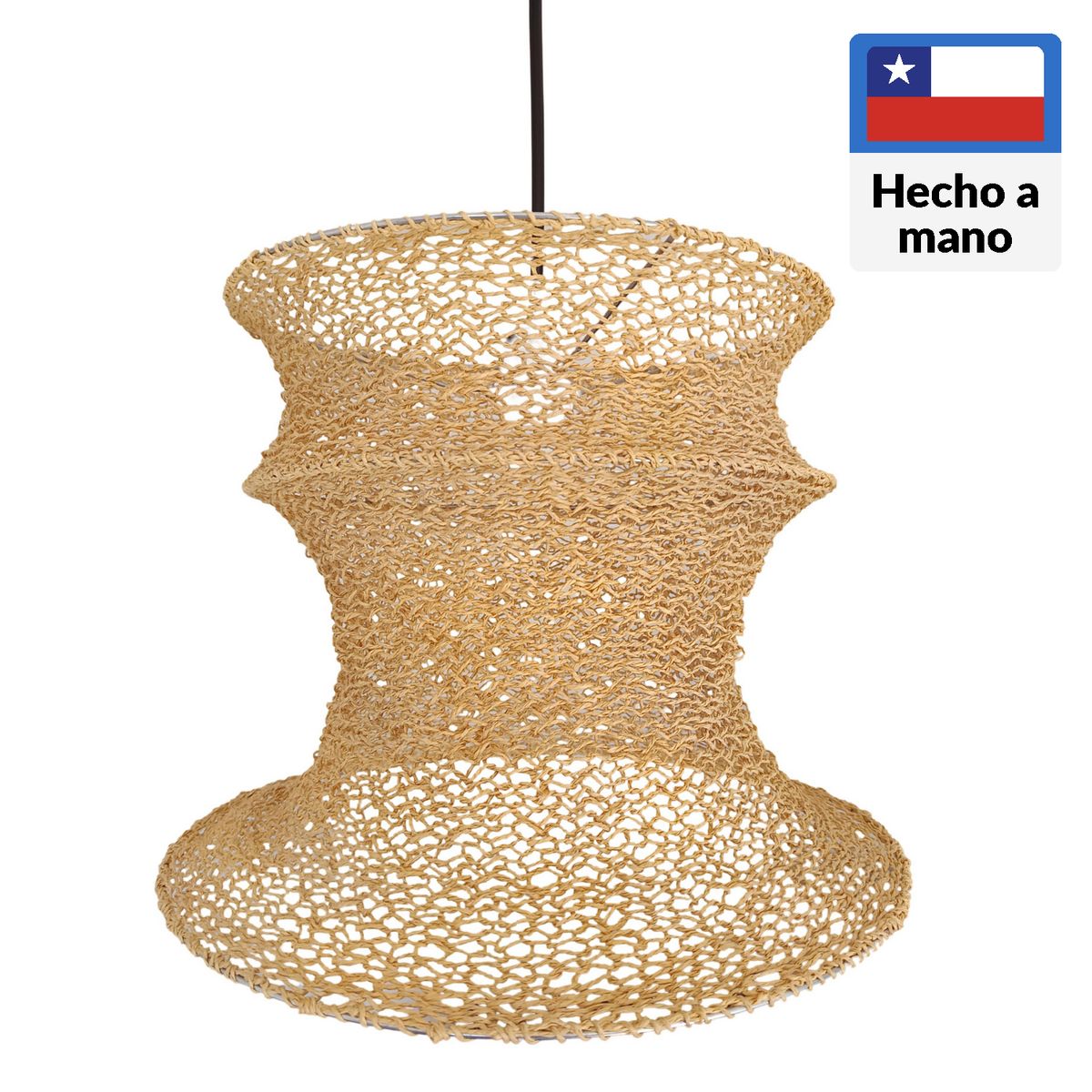 CAROLD STEVENS - Lámpara Colgante Metal Gris 47 cm