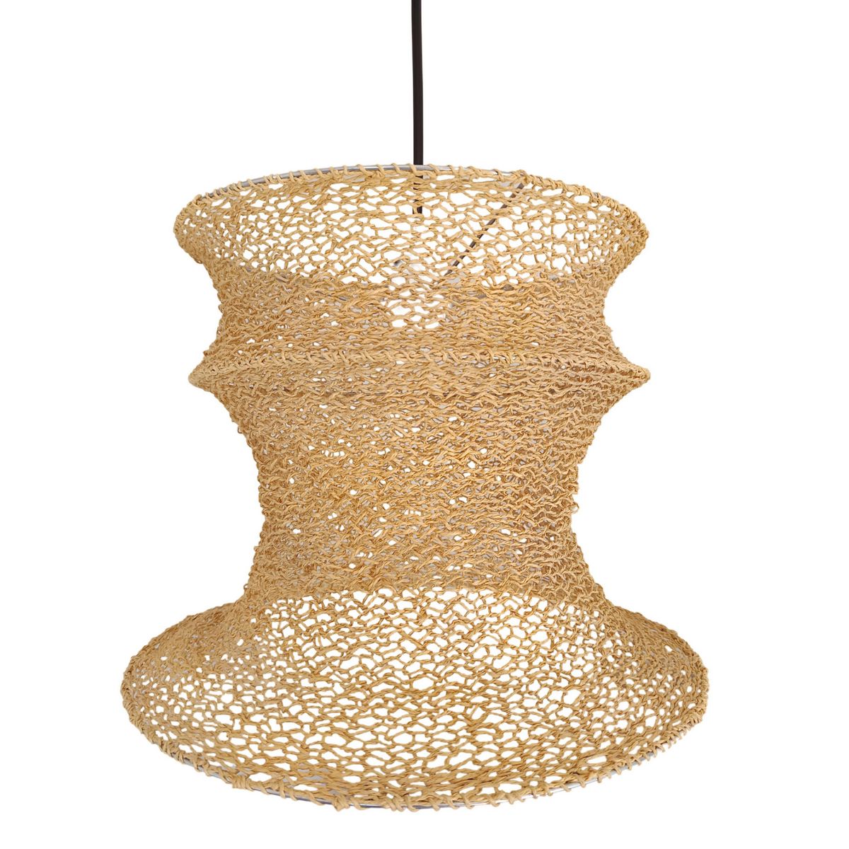 CAROLD STEVENS - Lámpara Colgante Metal Gris 47 cm