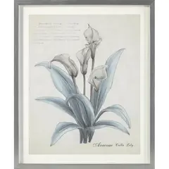 MOOD - Cuadro Flor Plata 30x50 cm