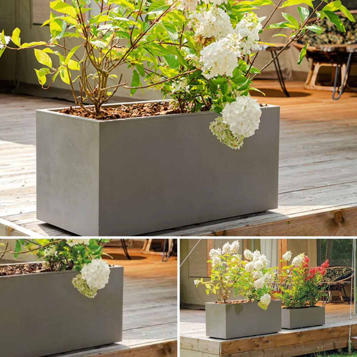 DEROMA - Jardinera de Polipropileno 79x39 cm Arena