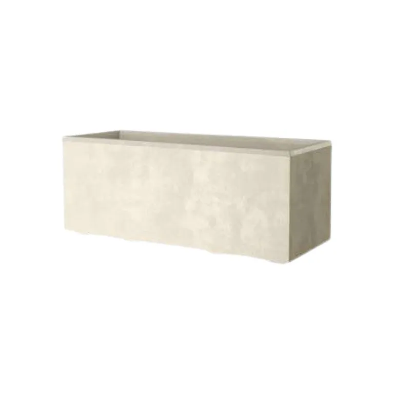 Jardinera de Polipropileno 99x39 cm Crema