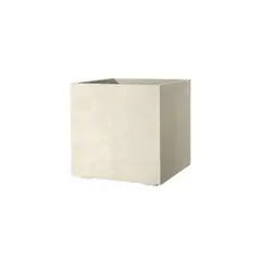 DEROMA - Maceta cubo 40x40 cm crema