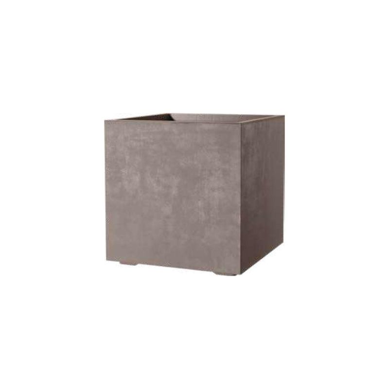 DEROMA - Macetero Cubo de Polipropileno 39x39 Arena