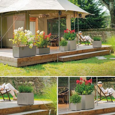 Imagen 2 del producto Macetero Cubo de Polipropileno 39x39 cm Arena