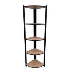 AGM - Estante Acero 5 Nivel(es) 34x7.5x155 cm Negro/Jerez