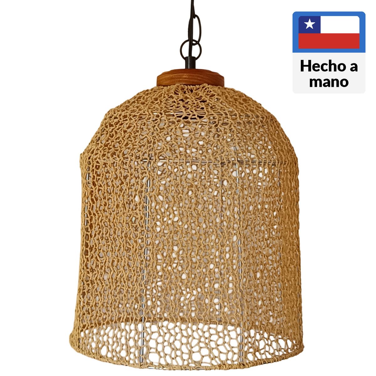 CAROLD STEVENS - Lámpara Colgante Metal Beige 31 cm