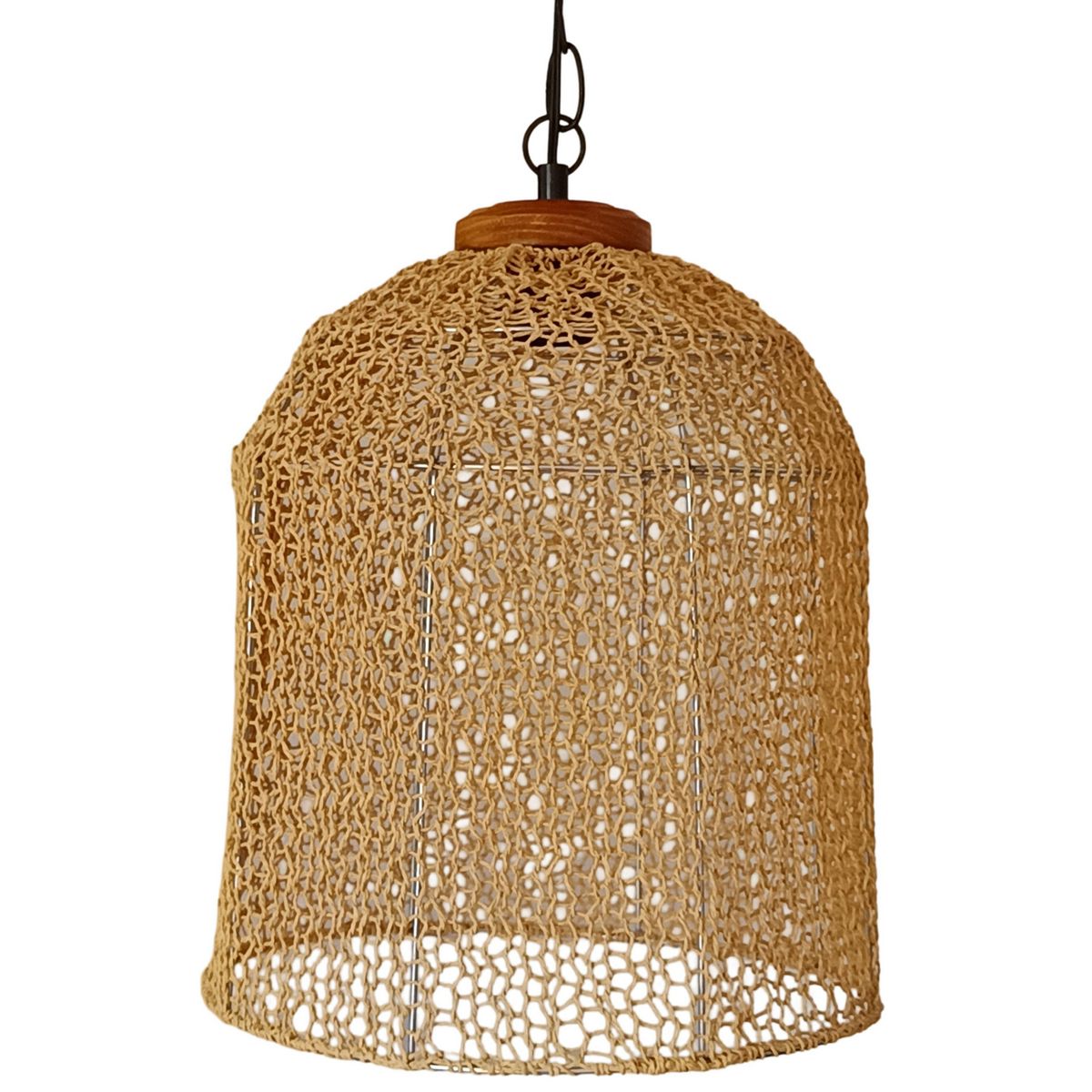 CAROLD STEVENS - Lámpara Colgante Metal Beige 31 cm