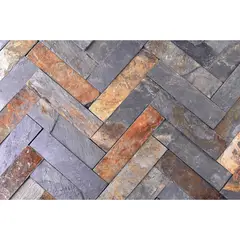 MINERA PDS - Piedra Espiga 5x20 cm Gris oxido 0.48 m2