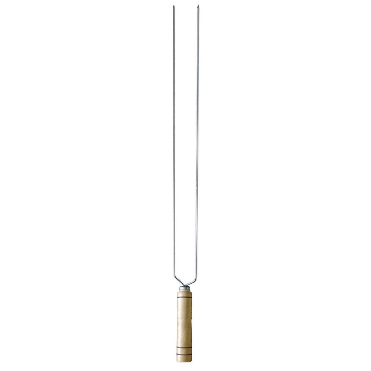 SOGA - Pincho doble para asado 65 cm Acero Inoxidable