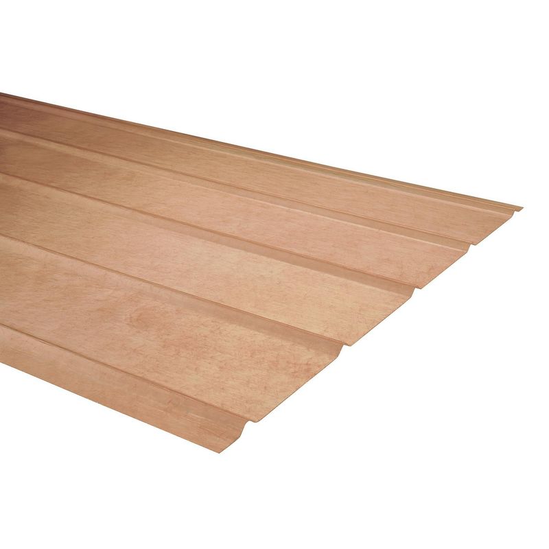 FEMOGLAS - Plancha Fibra de vidrio 5V 0.7 mm 90x250 cm Bronce
