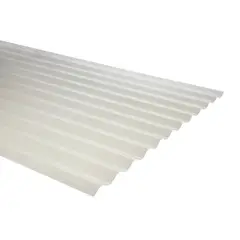 FEMOGLAS - Plancha Fibra de vidrio Ondulada 0.9 mm 85x300 cm Luz Difusor