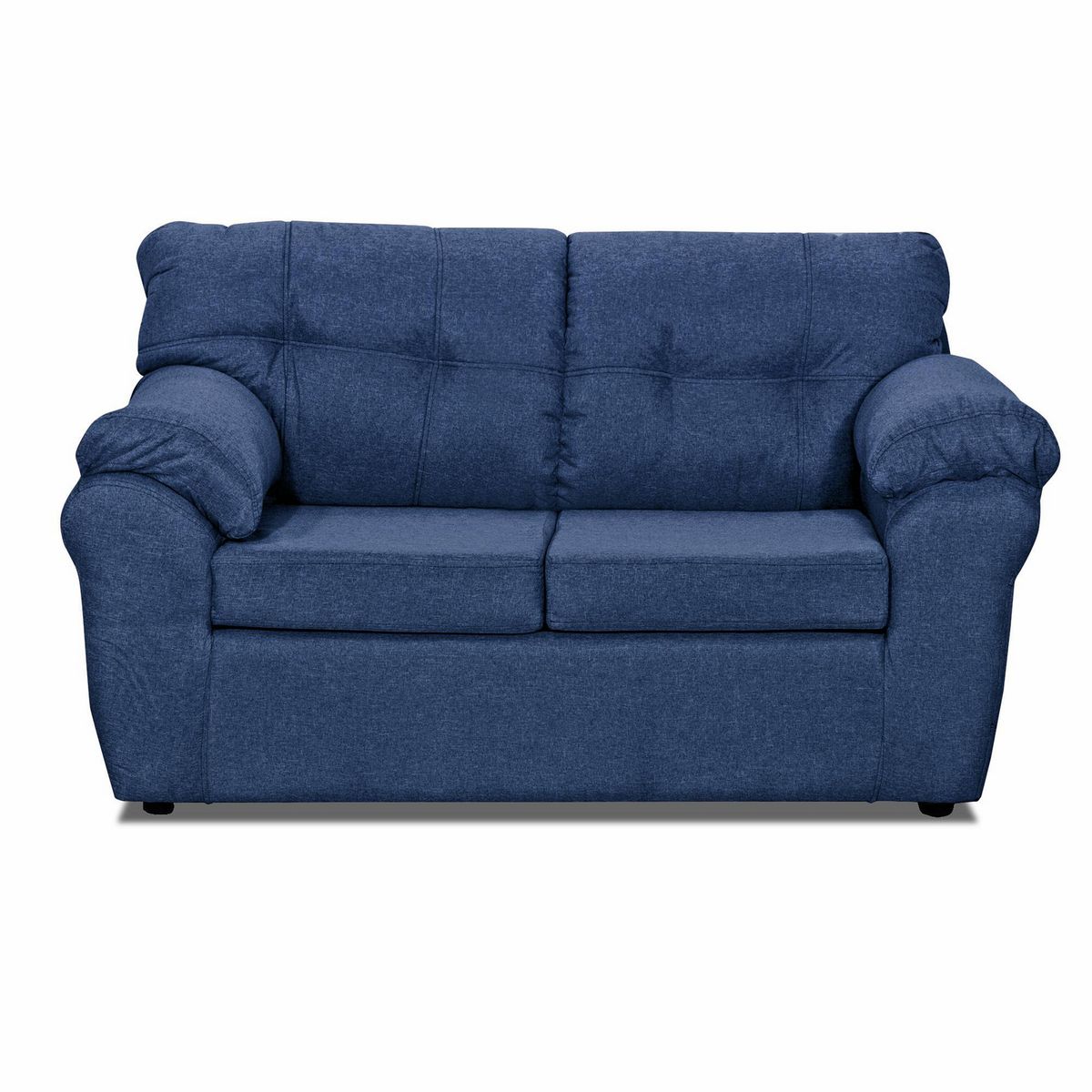 DECOOUTLET - Sofá 2 cuerpos Polonia 75x90x130 cm Azul