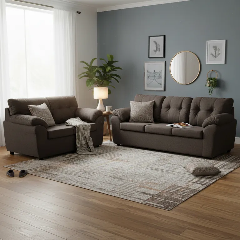 DECOOUTLET Living 3 cuerpos Polonia 75x90x183 cm Chocolate