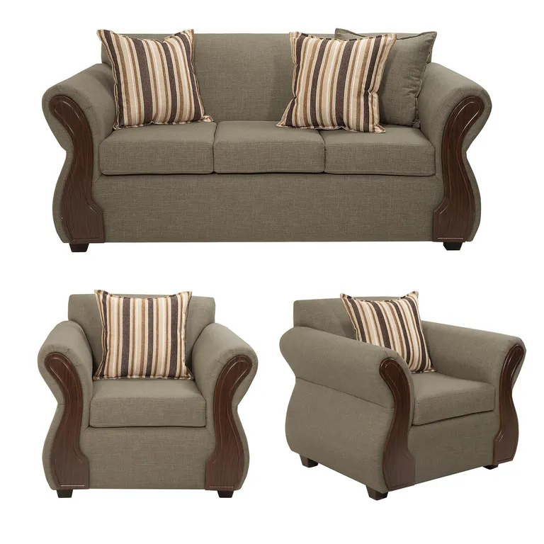 DECOOUTLET Living 3 cuerpos Tarento 89x90x180 cm Beige