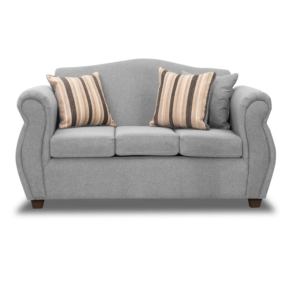 DECOOUTLET - Sofá 3 cuerpos Cancun 83x93x157 cm Gris claro