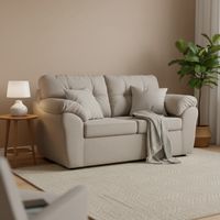 Sofá 2 cuerpos Polonia 75x90x130 cm Beige