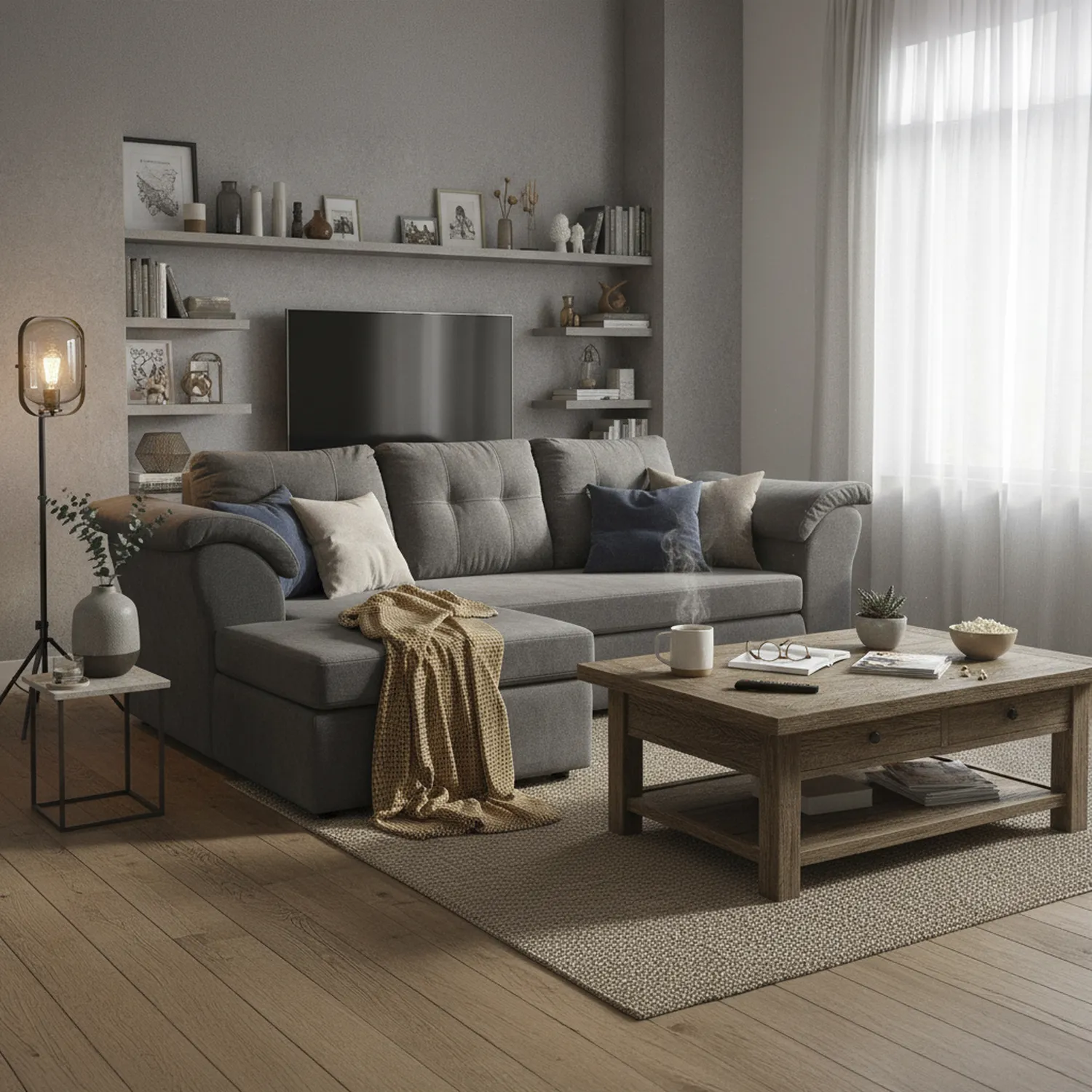 DECOOUTLET Sofá Seccional Modular 4 Cuerpos Laos 203X82X150 Cm