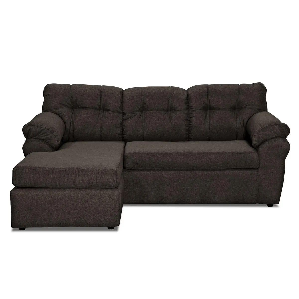 DECOOUTLET - Sofá Modular 4 cuerpos Polonia 150x90x183 cm Chocolate