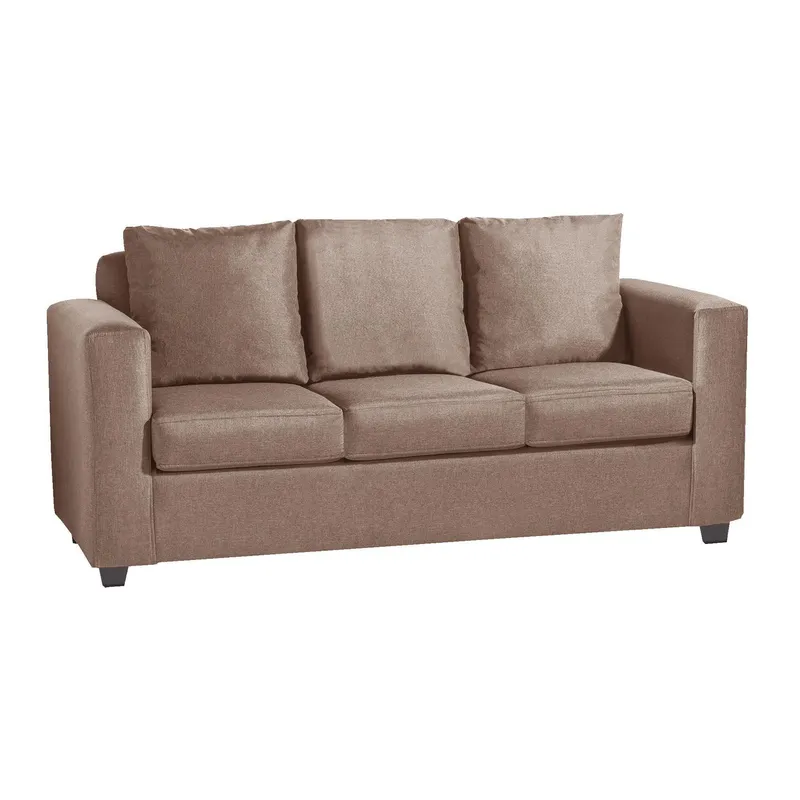 DECOOUTLET - Sofá 3 cuerpos Turin 80x87x186 cm Beige