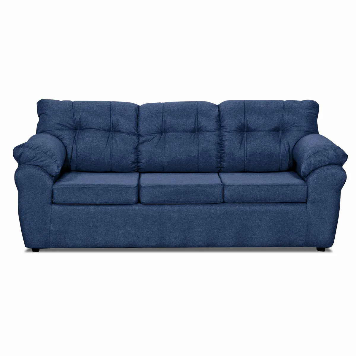 DECOOUTLET - Sofá 3 cuerpos Polonia 75x90x183 cm Azul