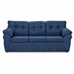 DECOOUTLET - Sofá 3 cuerpos Polonia 75x90x183 cm Azul