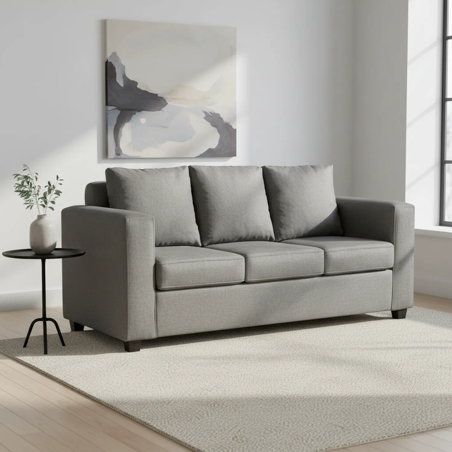 Sofá 3 Cuerpos Turin 80X87X186 cm Tela | Sodimac Chile