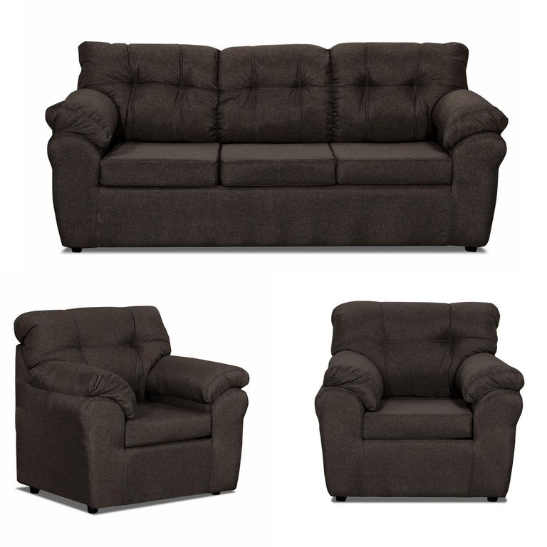 DECOOUTLET Living 4 cuerpos Polonia 75x90x183 cm Café