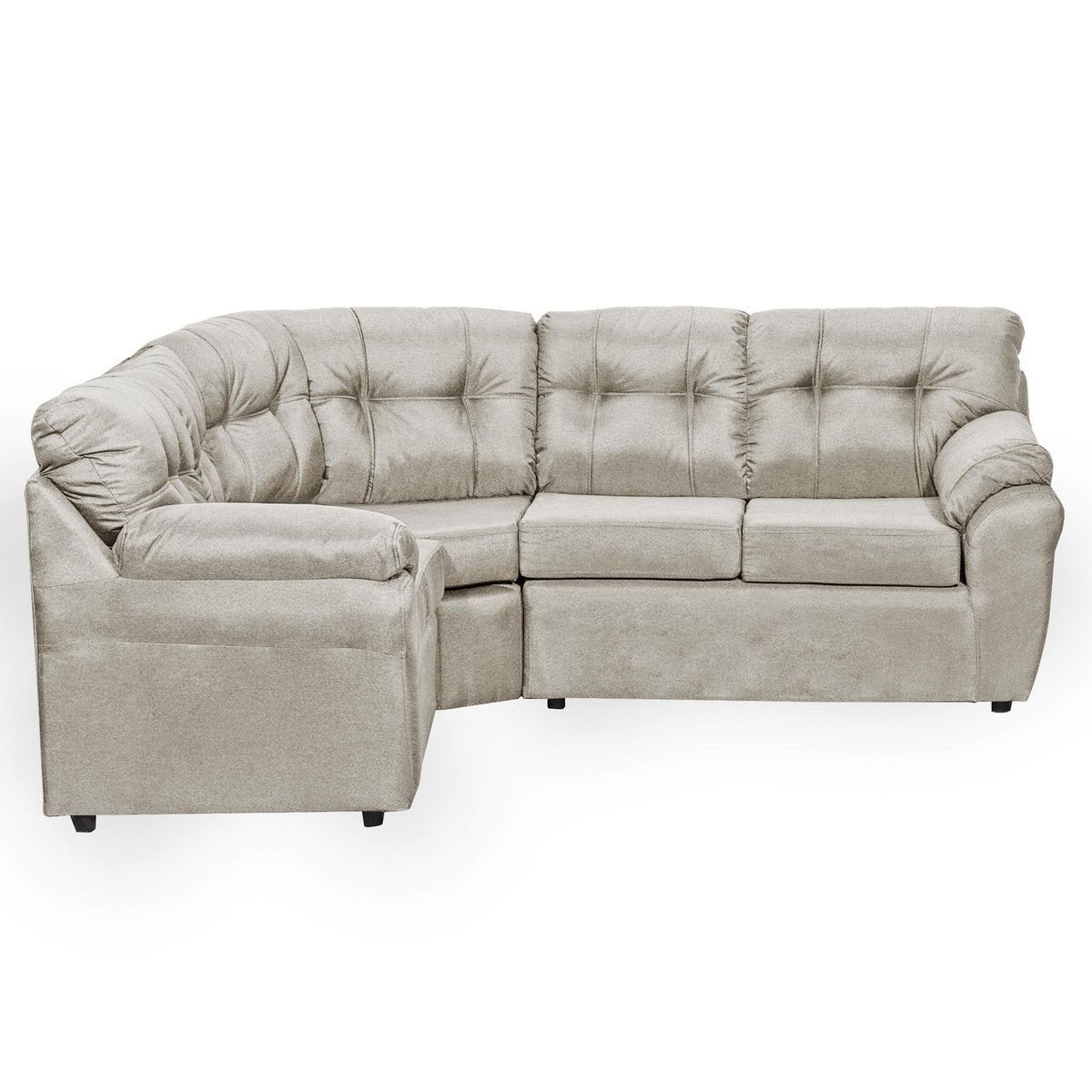 DECOOUTLET - Sofá Seccional 5 cuerpos Polonia 190x90x180 cm Beige